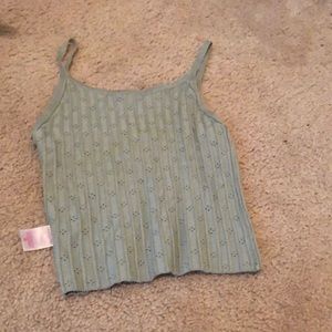 Small green tank top